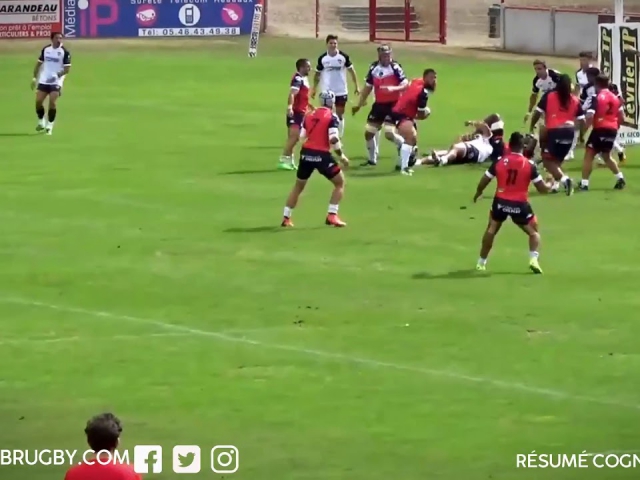 Rugby Fédérale 1 USB Bergerac vs Cognac Highlights